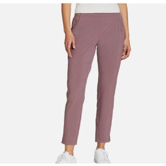 Eddie Bauer Womens Traveler Ankle Pants Pull On Lightweight Purple, size XS - Picture 1 of 13